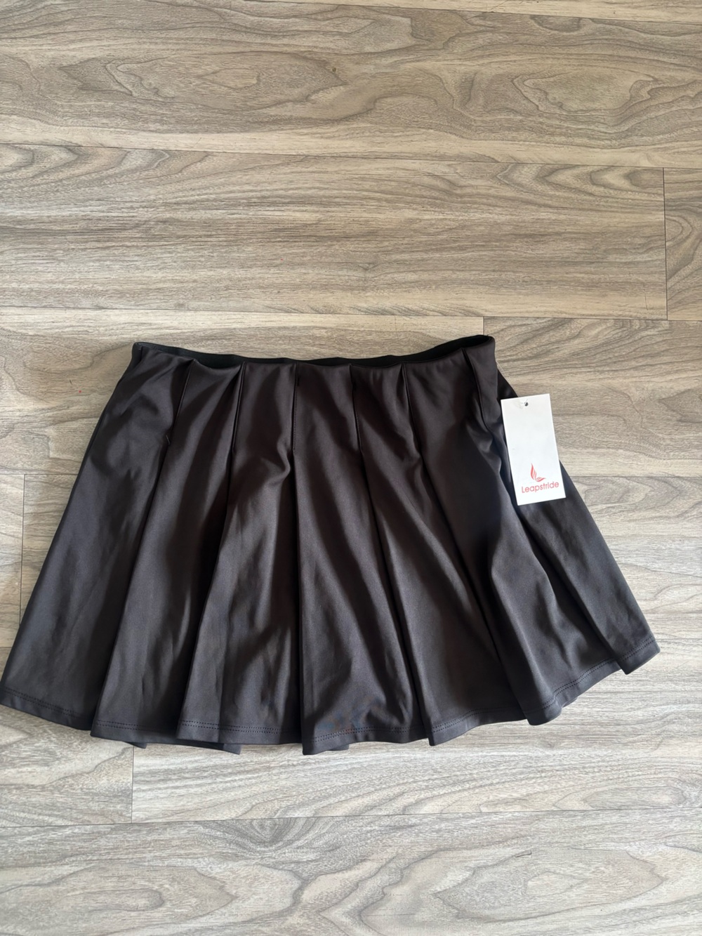 Lands' End Black Circle Skirt with Pleats